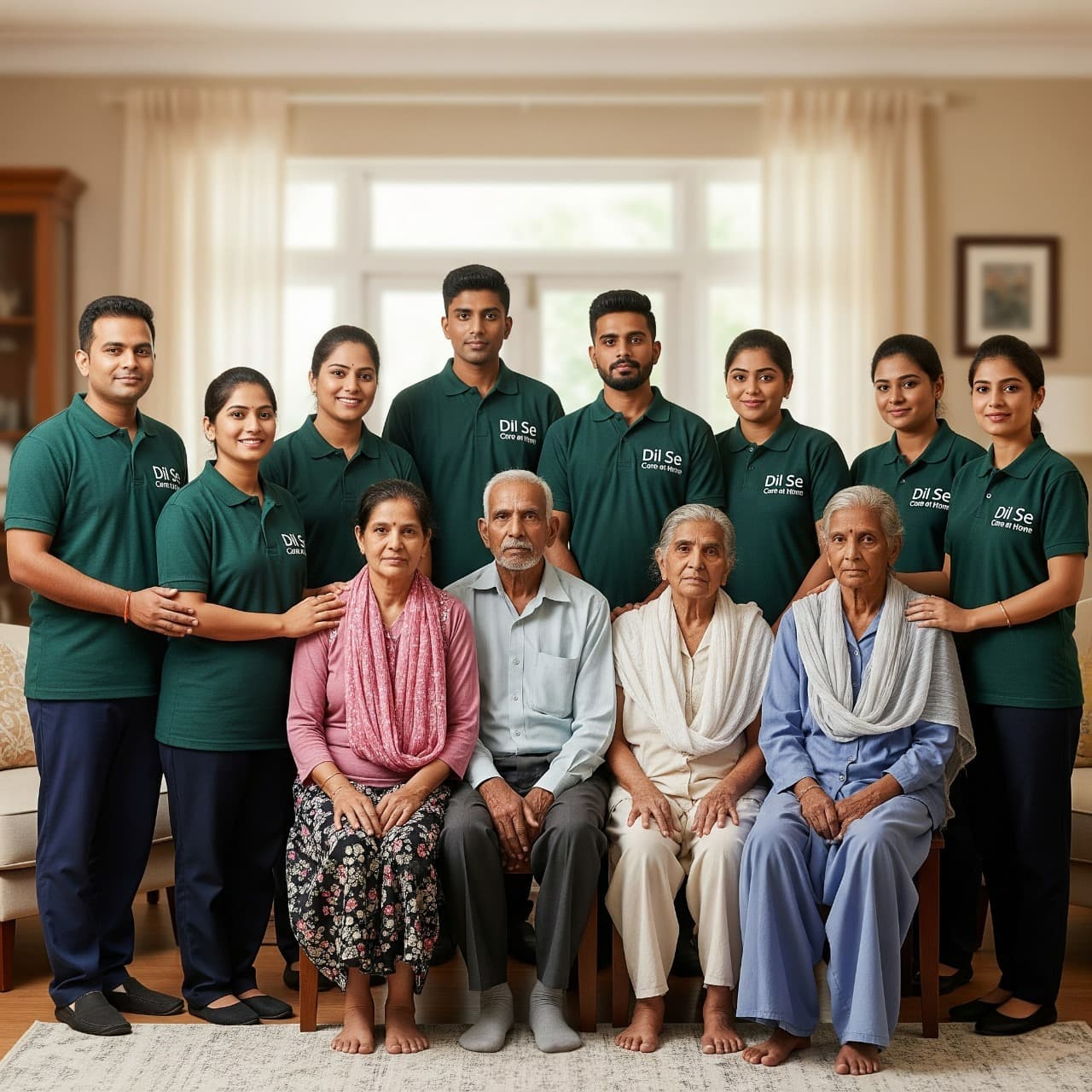 Dil Se Care team with families they care for